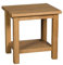 Hallowood Furniture Waverly Eiche Kleiner Tisch Helle Eiche Beistelltisch Konsolentisch Massiv Holz Couchtisch für Wohnzimmer Nachttisch Lampentisch Telefontisch Beistelltisch