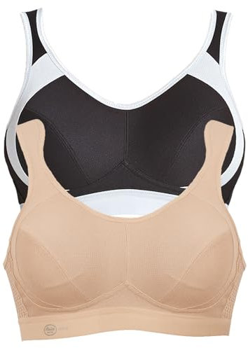 Anita 2er Pack Sport BH Extreme Control 5527 Gr. 85D in 1xdesert 1xschwarz