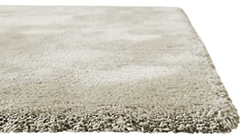 Homie Living I Moderner kuscheliger, weicher, Flauschiger Teppich - Läufer für Wohnzimmer, Flur, Schlafzimmer, Kinderzimmer I Pisa I (70 x 140 cm, Sand Beige)