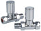 Reina Portland Straight Steel Radiator & Towel Rail Valve Chrome Polished