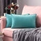 MIULEE 2er Set Samt Kissenbezug Flansch Kissenhülle Dekorative Sofakissen Dekokissen Umwickelte Kante Kissenbezüge Zierkissenbezug für Sofa Wohnzimmer Schlafzimmer 30x50 cm Knickentengrün