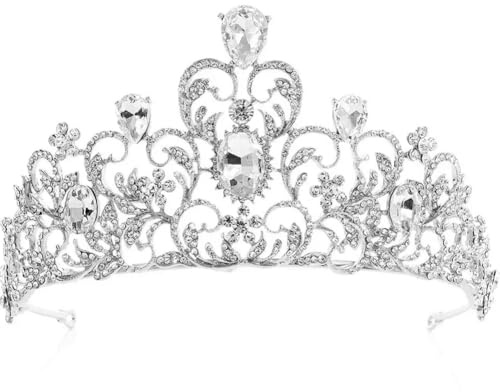 Tiara Kristallkrone für Bridal, Prinzessin Diadem Hochzeit Tiara Crown für Hochzeit Abschlussbälle Proms Festzüge Parties Geburtstag