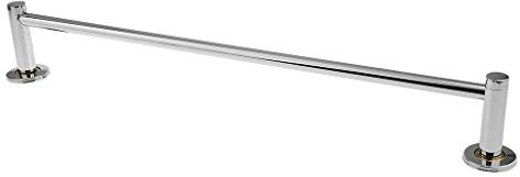 60 cm Simple/Double Bars Porte-Serviettes Chromé en Acier Inoxydable de Salle de Bain de Cuisine à Fixation Murale Cintre Single Bar
