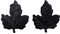 YVAN MOINS CHER Lot De 2 Pinces À Rideaux en Métal Décor Feuille Servant D'embrasse pour La Décoration De Vos Fenêtres Ou Baie- Petit Modèle Cette Pince Servira d'attache pour Votre Voilage- Noir