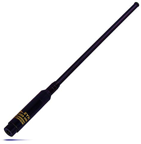 HYS SMA-Male Aerial VHF/UHF 144/430MHz Telescopic Walkie Talkie Antenna Compatible with Two Way Radio YAESU VX-3R VX-6R VX-7R VX-8R VX-150 FT-60R VX-160 VX-400 VX-800