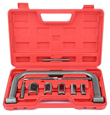 EVGATSAUTO 10-teiliges Ventilfederkompressor-Kit Ausbau-Installationswerkzeug für Van-Motorradmotoren