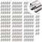 EYPINS 200x Nutensteine mit Zentrierung Kugel Federkugel Steg Aluprofil Stahl Verzinkt, Europäische Nut 8 Schrauben Gewinde M8 Hammermutter Schiebe T Nut für Aluminiumprofil 40x40 & 40x80 Profilen