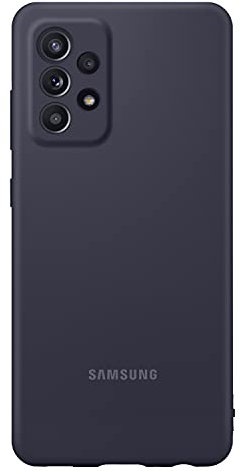 Samsung Silicone Cover Custodia morbida per Galaxy A52 | A52 5G | A52s 5G, Nero