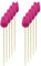 Holz Dekostecker Tulpe 4 x 36cm lila 10 Stück Garten-Deko Blumen-Stecker künstlich Holzblume Tulip