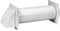 5 Inch / 125 mm Through-Wall Ventilation kit - Adjustable - Louvered Dryer Vent Hood with Pipe and Duct Connector - White - Plastic - with Built in Gravity Damper