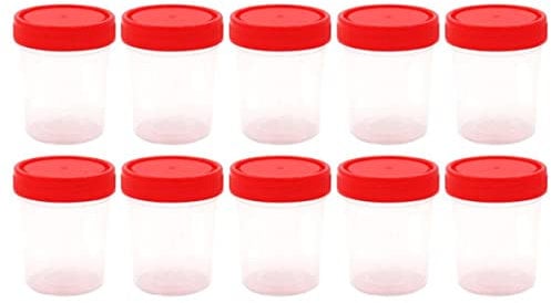 Steriler Behälter 10pcs Krankenhaus Urin Sammlung Probe Flasche 60 Probenflasche