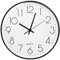 wehers Wanduhr, Modern Quartz Lautlos Wanduhr Schleichende Sekunde ohne Ticken 12 Zoll 30cm wanduhren für Wohnzimmer, Zimmer, Büro Dekor (Schwarz)