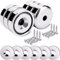 Sensei 6 pezzi Magnete con foro svasato al neodimio 16x5 mm per vite, capacità di carico 6 kg + nella confezione 6 rondelle in acciaio + 12 viti