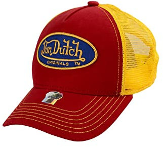 Von Dutch Trucker Cap Boston Red Yellow Rot Gelb, Size:OneSize