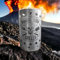 TiKo-Design Feuertonne/Feuerkorb mit Motiv – Natural Born Griller – Der ideale Begleiter für chillige Feuer und Grillabende mit Freunden oder Familie