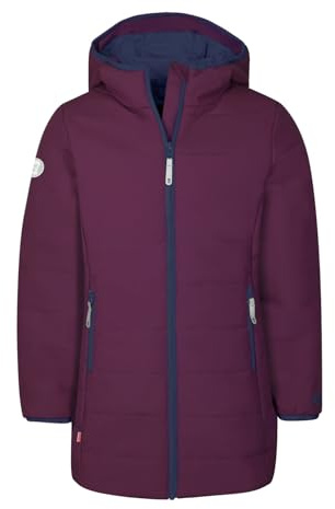 Trollkids Girls Stavanger Coat 116, Plum/Navy