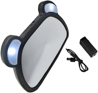 Toyvian Rückspiegel Für Auto Mit Led-beleuchtung Verstellbarer Innenraum-beobachtungsspiegel Für Rücksitz