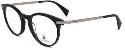 Lanvin LNV2619 001 Black Eyewear Man ZYL, Round, 52