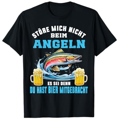 Angler Fischer Fischerhut Angel - Lustige Angel Spruch T-Shirt