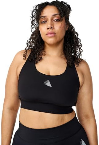 Zizzi Active by Damen Große Größen Sport BH Racerback Größe Gr M Black