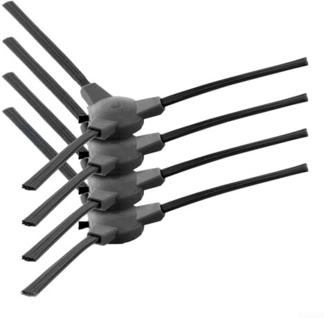 Paquete de 4 cepillos laterales compatibles con Cecotec para Conga 2290, piezas de repuesto para aspirador robot, accesorios de aspiradora, elimina más suciedad, polvo y desechos