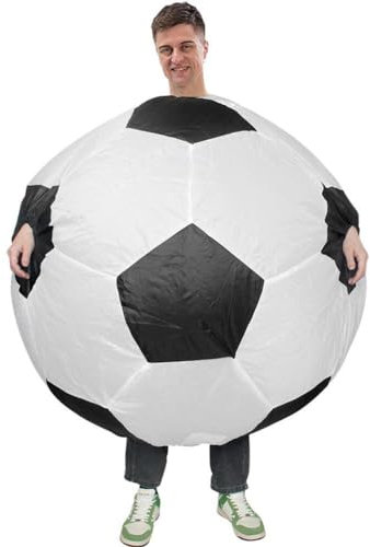 Lpitoy Aufblasbares Fußball-kostüm Für Erwachsene, Fußball, Aufblasbares Kostüm, Fußball-kostüm, Outfits, Aufblasbarer Cosplay-Party-Anzug