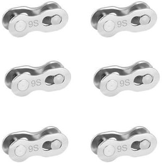 HOUSON 6 pieces bicycle chain links, bicycle chain chain lock missing bicycle link quick coupling bicycle chain link connector for 9 speed chain