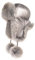 Futrzane Fliegermütze - Schapka Uschanka Damen - Fell Trapper Mütze aus Leder (M, Silber - Silber Siberian)