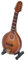Mini Instrument de Mandoline, Modèle élégant Fait à la Main à 8 Cordes avec Support Permettant de Gagner de L'espace pour la Maison en Tilleul