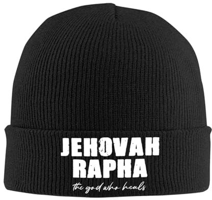 Herren Damen Klassische Beanie Mütze Jehova Rapha, Der Gott, Der Heilt Slouch Beanie Mütze Freizeit Basic Beanie Unisex Mütze Haube Bini Für Winter Schlaf Winter