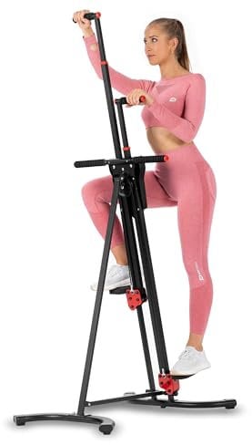 Hop-Sport 2in1 Stepper & Vertical Climber - Anti-Rutsch Vertical Climber Stepper klappbar und verstellbar, ideal für Ganzkörpertraining und Homegym