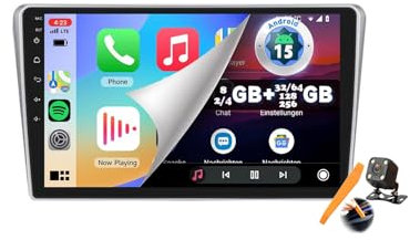 M6 pro2,YLOXFW Autoradio Android 15.0 Navi 2 DIN Stereo für Avensis T25 2002-2008 Sat GPS Navigation 9 Zoll Cartablet DVD Multimedia Player FM BT Receiver mit Carplay 4G 5G WiFi DSP SWC