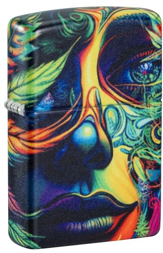 Zippo Sturmfeuerzeug - Cannabis Woman, 540°, Color Image - Nachfüllbar - Wiederverwendbar - Windfestes Design - Geschenkbox - Made in USA