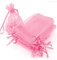 50 Sacchetti Organza Rosa,Sacchetti Regalo in Organza con Coulisse, 7x9CM,Per Uso Regalo,Occasione Matrimonio,San Valentino