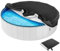 Cubre Piscinas Redondas 550 cm, Cubierta de BañEra de Hidromasaje y Cobertura Piscina, Lona Cubre Piscina Resistente Al Agua A Prueba de Polvo con Bolsa de Almacenaje,Negro,305cmx20cm