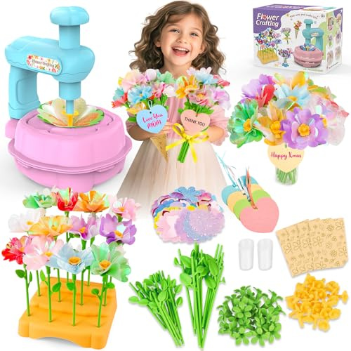Laboratorio dei Fiori, Fai Da Te Regalo Bambina 3 4 5 6+ Anni, Giochi Bimba | Laboratorio Bambina, Lavoretti Creativi per Bambini, Flower Market, DIY Artigianale Giocattoli Bimbi Femmina, Gioco Ragazza