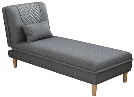 3-in-1 umwandelbares Schlafsessel, bequemes multifunktionales Schlafsofa mit verstellbarer Rückenlehne, platzsparendes Design für kleine Räume und Büro, Grau, 140 x 75 x 86 cm