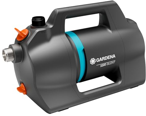 GARDENA Pompe de jardin 5200 Silent Pompes: 26 pourcent de débit en plus pour la même consommation d'énergie que son prédécesseur, Fonctionnement silencieux
