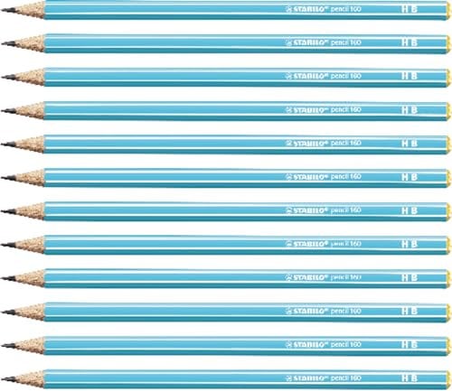 STABILO - Bleistift - pencil 160 in blau - 12er Pack - Härtegrad HB
