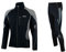 Airtracks Herren Winter Fahrradtrikot Langarm Set Pro-T - Thermo Fahrradhose Lang - Thermo Radtrikot Langarm Atmungsaktiv Reflektoren Wram Fleece -Schwarz-Grau - XXL