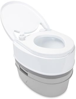 Camco 41544 Premium-Reise-WC mit abnehmbarem Tank | Verfügt über eine Kapazität von 5,3 l | Entworfen für Camping, Wandern, Bootfahren, Wohnmobil und mehr