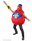 DEGUISE TOI - Déguisement Bouteille d'Orangina Rouge - Combinaison - Cerceau - Taille Unique - Rouge - Déguisements adultes - Polyester - - Halloween-carnaval