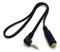 MainCore 50cm Long Right Angle 3.5mm Stereo Jack to Socket AUX Extension Cable/for Headphones, Phones, Speakers, Tablets, PCs, MP3 Players (Available in 0.5m, 1m, 2m, 3m) (0.50m)