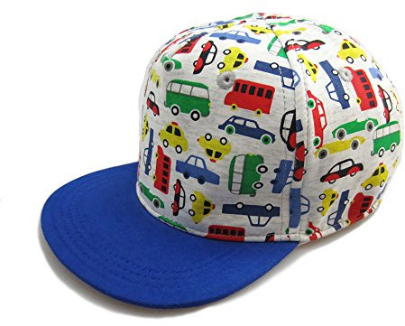Gifts Treat Kinder Baseball Cap Jungen Basecap Kinder Sonnenhut Hüte Mädchen Sommer Snapback Caps Tier Design Mützen,Buntes Auto,48CM/1-2 Jahre
