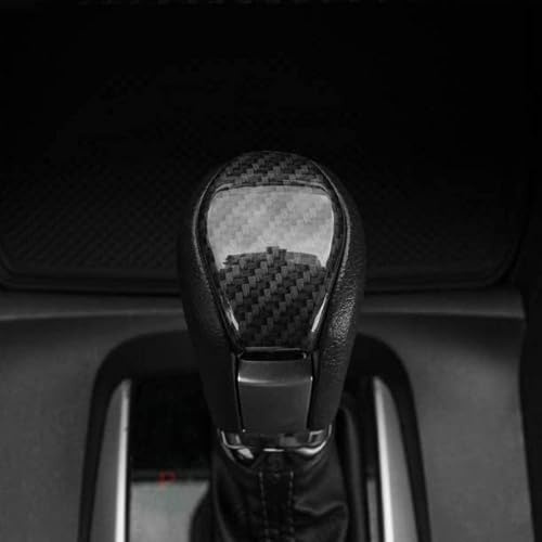Kadore Innenraum Schaltknopf Schutz Abdeckung Trim Aufkleber Carbon Fiber Style für Honda Civic 2016 2017 2018 2019 2020 2020 2021 10th Gen Automatikgetriebe