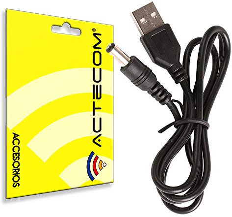 actecom® Cable USB para Tablet Android mp3 5.5mm 5v 2A 1m Aprox. alimentación DC Carga