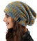 Ruphedy Damen Beanie Mütze Winter Long Oversized Slouchy Beany Strickmütze B08 (B309w-Blau/Multi)