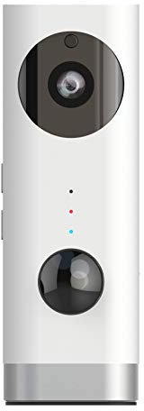 Xoro SKB 20 WLAN IP Smart Home Kamera f. Innenräume, kabellose Überwachungskamera mit Akku, PIR-Sensor, Livestream, Zwei-Wege-Kommunikation, IR Nachtsicht, microSD Card/Cloud-Speicherung, 5 Volt weiss