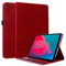 Awant Custodia Lenovo Tab M10 Plus FHD 10.3 Pollici Cover a Libro Portafoglio Flip Cover Tablet Custodia Mandala Flower in Rilievo con Porta Penna per Lenovo Tab M10 Plus TB-X606F/TB-X606X Rosso