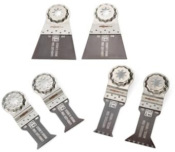 Fein Tauchsägeblätter Best of E-Cut StarlockPlus WOOD & METAL (6 Sägeblätter für Holz + Metall, Aufnahme Starlock Plus) 35222967030